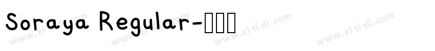 Soraya Regular字体转换
